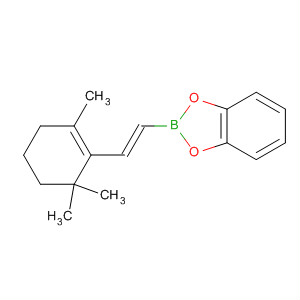 1,3,2-Benzodioxaborole,2-[2-(2,6,6-trimethyl-1-cyclohexen-1-yl)ethenyl]-, (E)- molecular structure