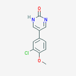 5-(3-chloro-4-methoxyphenyl)-1h-pyrimidin-2-one molecular structure