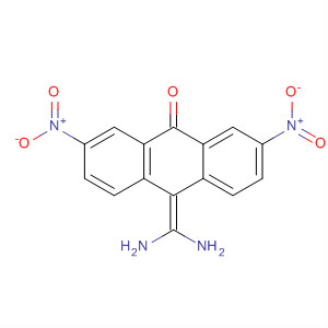 9(10H)-Anthracenone, 10-(diaminomethylene)-2,7-dinitro- molecular structure