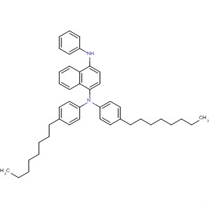1,4-Naphthalenediamine, N,N-bis(4-octylphenyl)-N'-phenyl- molecular structure