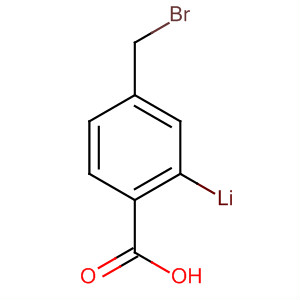 Benzoic acid, 4-(bromomethyl)-, lithium salt molecular structure