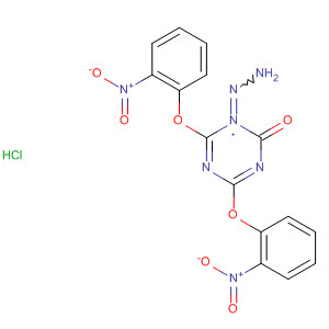1,3,5-Triazin-2(1H)-one, 4,6-bis(2-nitrophenoxy)-, hydrazone,hydrochloride