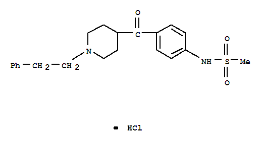 N-(4-{[1-(2-phenylethyl)piperidin-4-yl]carbonyl}phenyl)methanesulfonamide hydrochloride
