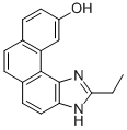 3H-Phenanthro(3,4-d)imidazol-10-ol, 2-ethyl- molecular structure