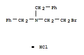 N,N-dibenzyl-2-bromoethanaminium chloride molecular structure