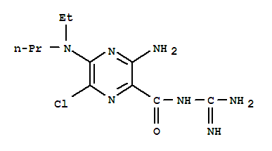 5-(ethylpropyl)amiloride molecular structure
