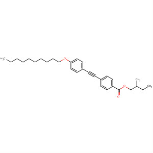 Benzoic acid, 4-[[4-(decyloxy)phenyl]ethynyl]-, 2-methylbutyl ester molecular structure