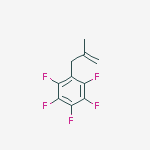 Benzene, pentafluoro(2-methyl-2-propenyl)- molecular structure