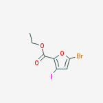 Ethyl 5-bromo-3-iodofuran-2-carboxylate