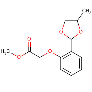 Acetic acid, [2-(4-methyl-1,3-dioxolan-2-yl)phenoxy]-, methyl ester molecular structure