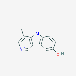 4,5-dimethyl-5H-pyrido[4,3-b]indol-8-ol molecular structure