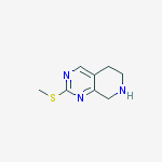 2-(Methylthio)-5,6,7,8-tetrahydropyrido[3,4-d]pyrimidine molecular structure