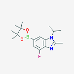 1H-BenziMidazole, 4-fluoro-2-Methyl-1-(1-Methylethyl)-6-(4,4,5,5-tetraMethyl-1,3,2-dioxaborolan-2-yl)-