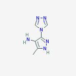 5-methyl-3-(1,2,4-triazol-4-yl)-1H-pyrazol-4-amine molecular structure