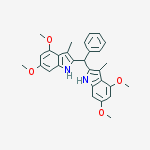 1H-Indole, 2,2'-(phenylmethylene)bis[4,6-dimethoxy-3-methyl- molecular structure