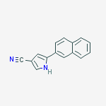 5-naphthalen-2-yl-1h-pyrrole-3-carbonitrile molecular structure