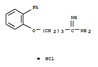 4-(2-Biphenylyloxy)butyramidine hydrochloride molecular structure