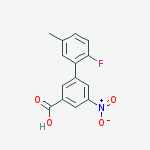 3-(2-fluoro-5-methylphenyl)-5-nitrobenzoic Acid molecular structure