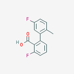 2-fluoro-6-(5-fluoro-2-methylphenyl)benzoic Acid molecular structure