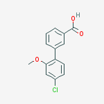 3-(4-chloro-2-methoxyphenyl)benzoic Acid molecular structure