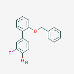 2-fluoro-4-(2-phenylmethoxyphenyl)phenol molecular structure