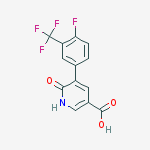 5-[4-fluoro-3-(trifluoromethyl)phenyl]-6-oxo-1h-pyridine-3-carboxylic Acid molecular structure