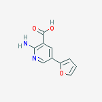 2-amino-5-(furan-2-yl)pyridine-3-carboxylic Acid molecular structure
