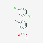 4-(2,5-dichlorophenyl)-3-methylbenzoic Acid molecular structure