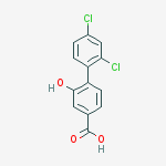 4-(2,4-dichlorophenyl)-3-hydroxybenzoic Acid molecular structure