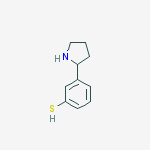3-(2-Pyrrolidinyl)benzenethiol molecular structure