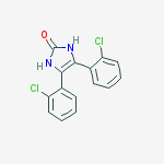 2H-Imidazol-2-one, 4,5-bis(2-chlorophenyl)-1,3-dihydro- molecular structure