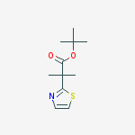 tert-butyl 2-methyl-2-(thiazol-2-yl)propanoate molecular structure