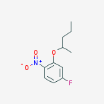 4-Fluoro-1-nitro-2-(pentan-2-yloxy)benzene molecular structure