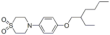 4-[4-(2-ethylhexyloxy)phenyl](1,4-thiazinane-1,1-dioxide) molecular structure