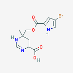 (4S,6R)-6-({[(4-Bromo-1H-pyrrol-2-yl)carbonyl]oxy}methyl)-6-methyl-1,4,5,6-tetrahydropyrimidine-4-carboxylic acid