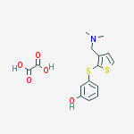 3-({3-[(dimethylamino)methyl]thiophen-2-yl}sulfanyl)phenol ethanedioate (salt)