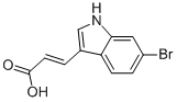 (E)-3-(6-bromo-1H-indol-3-yl)acrylic acid molecular structure