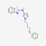 N-methyl-n-[1-(4-phenoxybutyl)pyrrol-3-yl]-1,3-benzothiazol-2-amine molecular structure