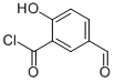 BENZOYL CHLORIDE,5-FORMYL-2-HYDROXY- molecular structure