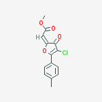methyl (2E)-[4-chloro-5-(4-methylphenyl)-3-oxofuran-2(3H)-ylidene]ethanoate molecular structure