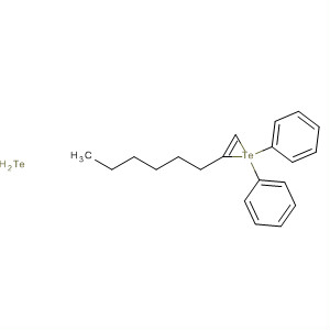Benzene, 1,1'-[(1-hexyl-1,2-ethenediyl)bis(telluro)]bis-, (E)-
