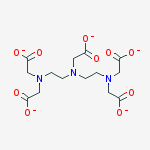 2,2',2'',2''',2''''-(ethane-1,2-diylnitrilo)pentaacetate molecular structure