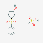 Cyclopentanol, 3-(phenylsulfonyl)-, methanesulfonate, cis-