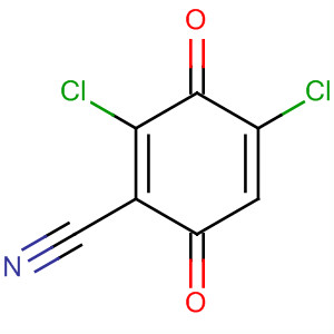 1,4-Cyclohexadiene-1-carbonitrile, dichloro-3,6-dioxo- molecular structure