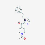 1-(4-(1-PHENETHYL-1H-IMIDAZOLE-2-CARBONYL)PIPERIDIN-1-YL)ETHANONE