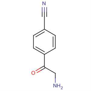 Benzonitrile, 4-(aminoacetyl)- molecular structure