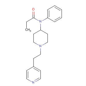 Propanamide, N-phenyl-N-[1-[2-(4-pyridinyl)ethyl]-4-piperidinyl]- molecular structure