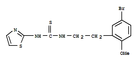 thiourea, N-[2-(5-bromo-2-methoxyphenyl)ethyl]-N'-2-thiazolyl-
