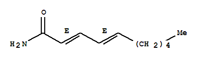 2,4-Decadienamide,(E,E)- molecular structure
