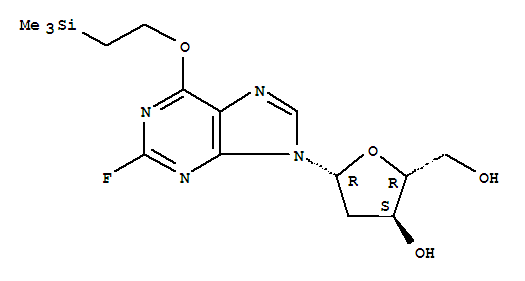 2-fluoro-(O(6)-trimethylsilylelthyl)-2-deoxyinosine